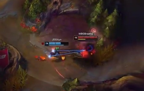 ag九游会亚洲真人第一品牌LPL高光时刻：Breathe安蓓萨野区单杀Xun